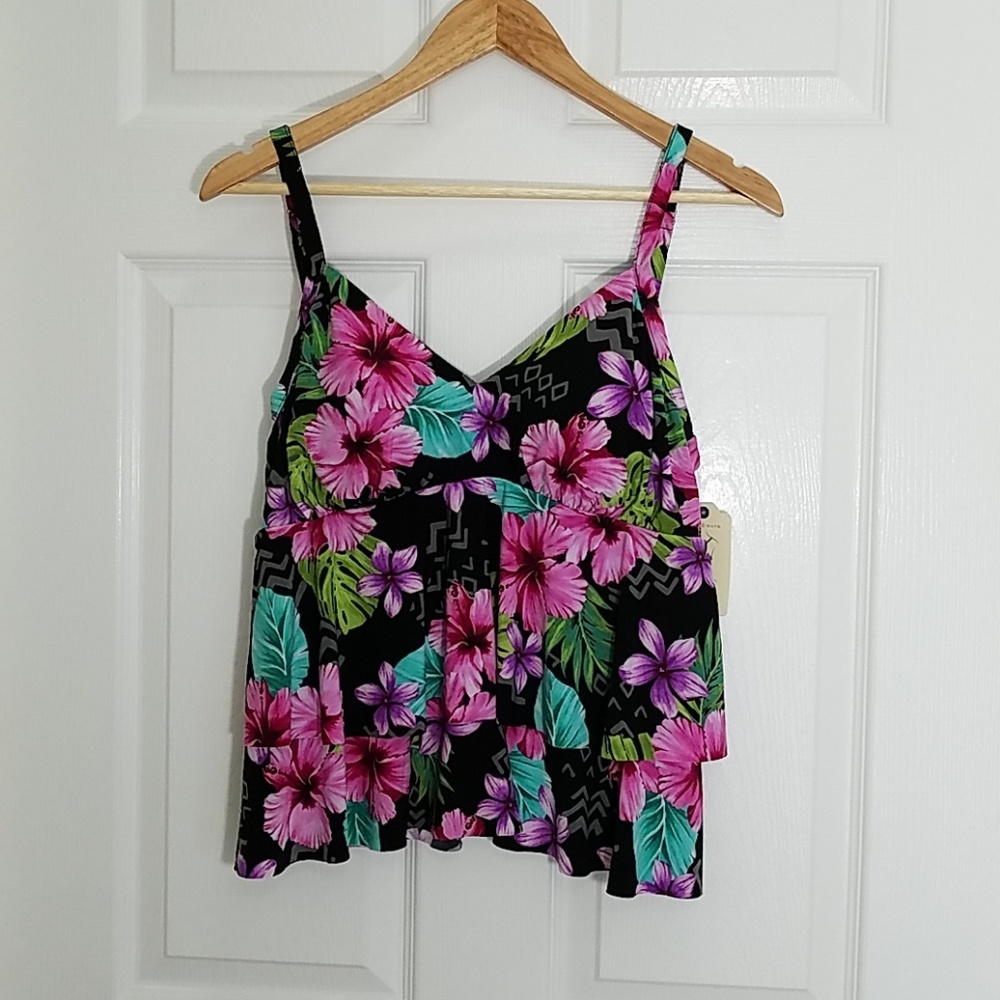 St. John's Bay Tankini SwimsuitTop